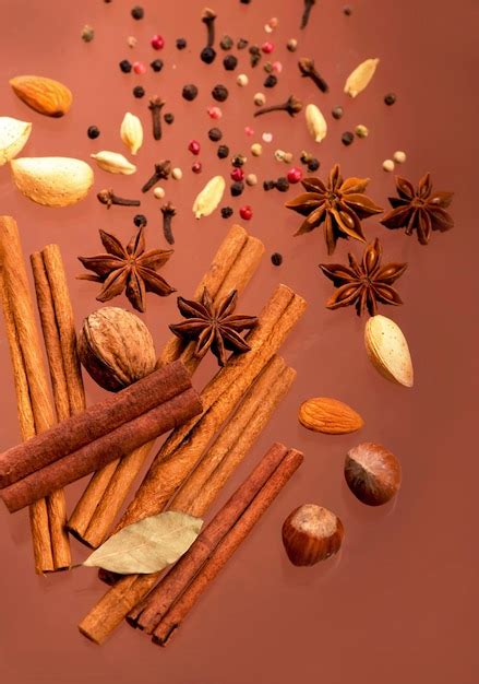 Premium Photo Traditional Christmas Spices Star Anise With Cinnamon