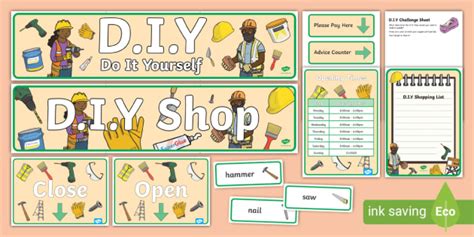 Diy Shop Role Play Pack Teacher Made