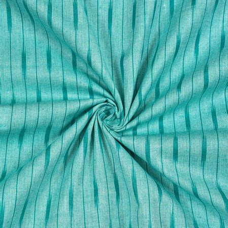 Buy Cyan Blue Ikat Cotton Fabric for Best Price, Reviews, Free Shipping