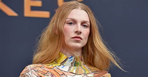 Hunter Schafer S Hand Painted Schiaparelli Puzzle Dress Popsugar