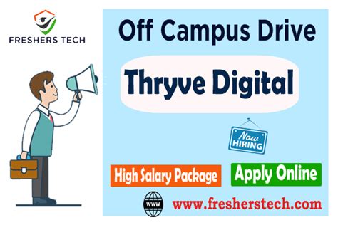 Thryve Digital Freshers Recruitment 2024 Hiring Trainee Jobs For Freshers