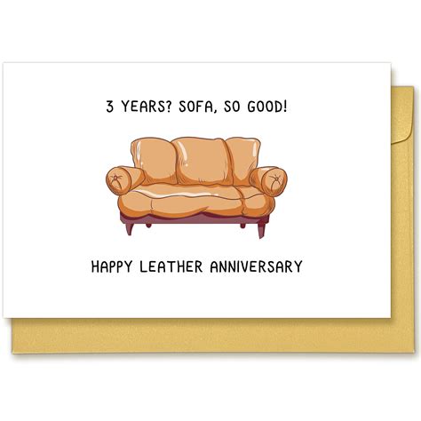 Buy Funny Rd Anniversary Card Third Wedding Anniversary Card Three