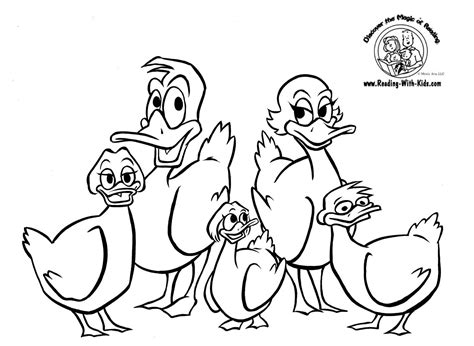 Five little ducks coloring pages download and print for free