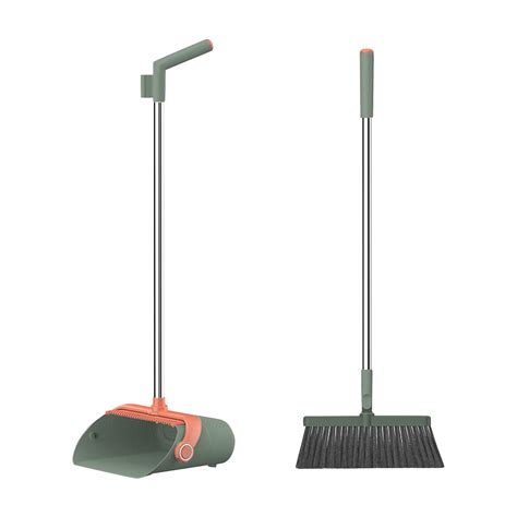 Broom And Dustpan Set House Brooms For Sweeping Indoor Collapsible Long