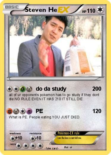 Pokémon Steven He 1 1 - do da study - My Pokemon Card