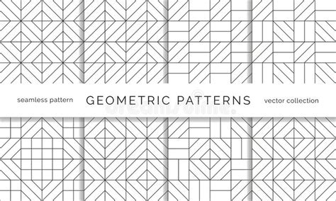 Testes Padr es Sem Emenda Geom tricos Abstratos Ilustração do Vetor