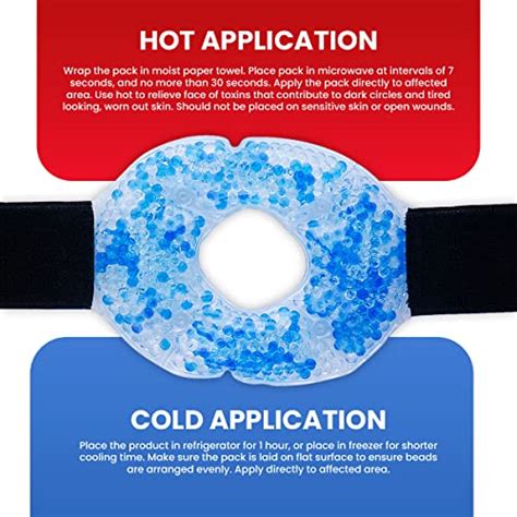 Therapy Wrap Reusable Hot Cold Gel Beads Best Ice Pack With Elastic Adjustable Strap For Knee