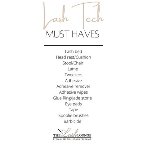 Lash Tech Must Haves In Eyelash Technician Lashes Eyelash Studio