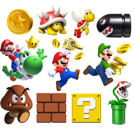 Super Mario Png Bundle Super Mario Clipart Super Mario Set Etsy Canada