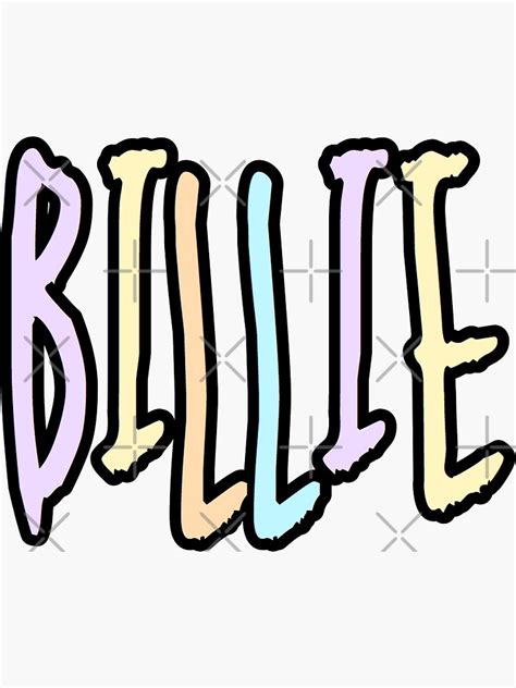 "billie eilish" Sticker for Sale by lilcocostickers | Redbubble