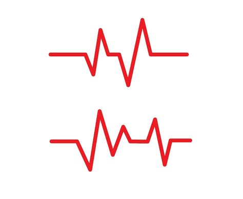 Ic Ne Rouge De La Ligne De Battement Du C Ur Ic Ne De La Fr Quence