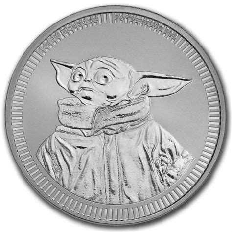 Comprar Moneda Plata 1 Onza Grogu Baby Yoda Guerra De Las Galaxias