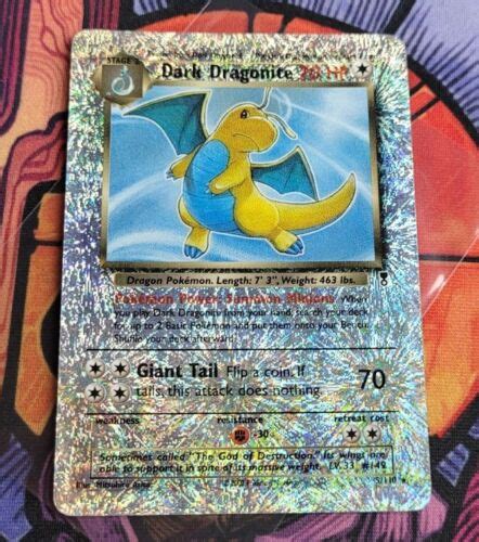 Dark Dragonite Legendary Collection Reverse Holo Mp Pokemon Card