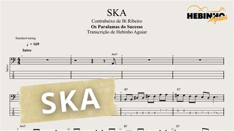 SKA Os Paralamas do Sucesso Transcrição p Contrabaixo c Tablatura