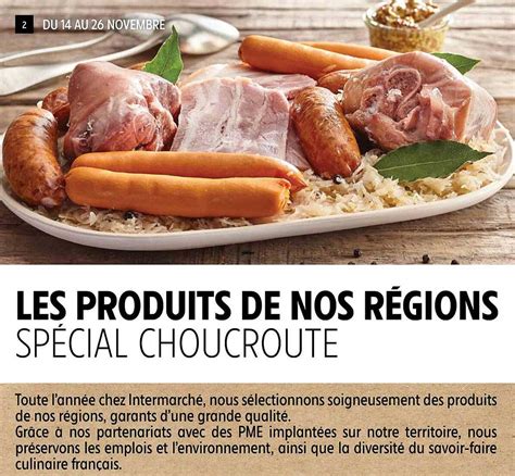 Promo Les Produits De Nos R Gions Sp Cial Choucroute Chez Intermarch