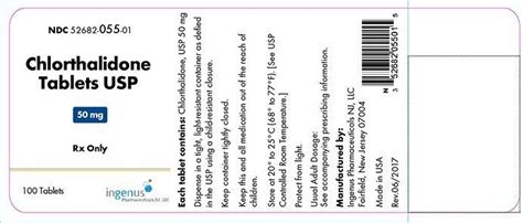 Chlorthalidone - FDA prescribing information, side effects and uses