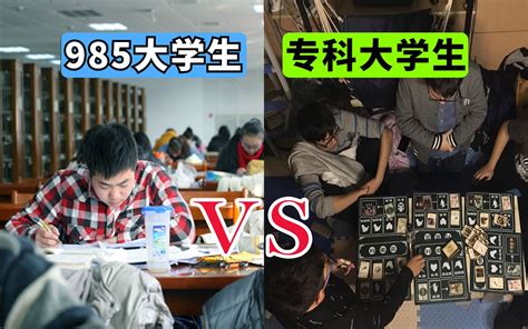 985学生与专科学生的区别！这是每个大专生都应该知道的残酷真相！字字诛心！看完改 哔哩哔哩