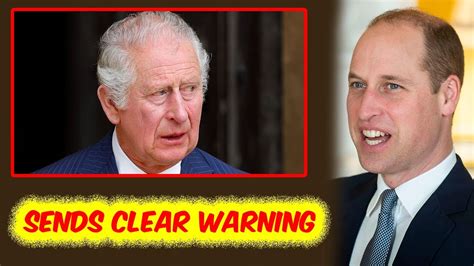 Prince William Sends Clear Warning To King Charles Amid Abdication