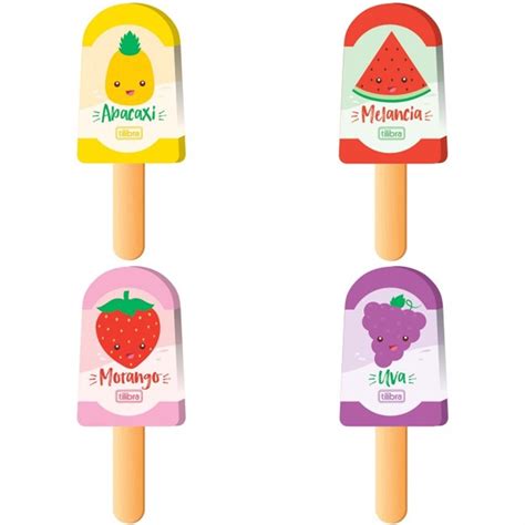 Borrachas De Picolé - Borracha Picole com Cheirinho de Frutas - TILIBRA | Shopee Brasil