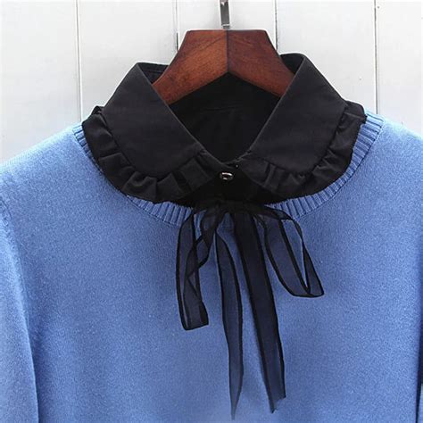 Detachable Collars Shirt Lace Shirt Fake Collar Bow Choker Neck Lapel