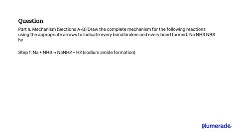 SOLVED Part IL Mechanism Sections A B Draw The Complete Mechanism