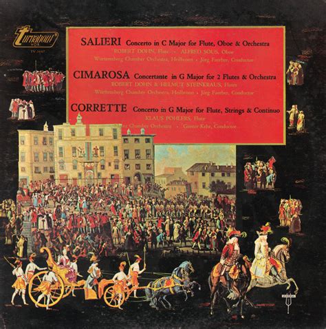 Lp Concerto In C Major For Flute Oboe Orches Antonio Salieri Domenico