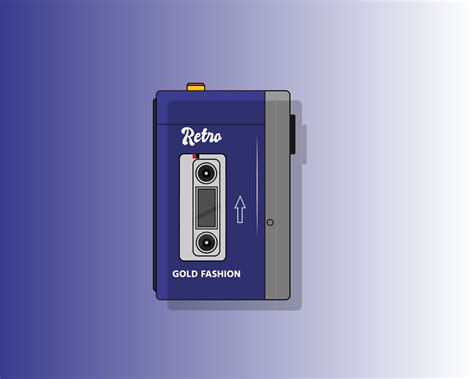 Vintage Tape Recorder Vector Illustration 22154092 Vector Art at Vecteezy