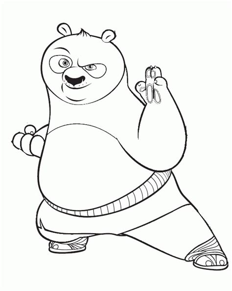 Kung Fu Panda Coloring Pages Clip Art Library