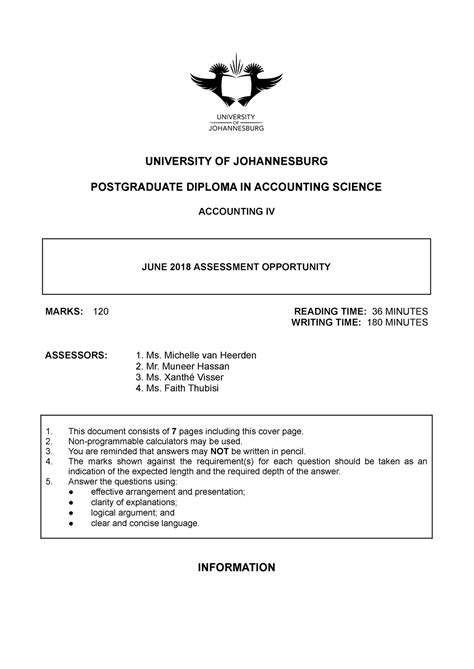 Accounting June Exam 2013 Exemplar 2