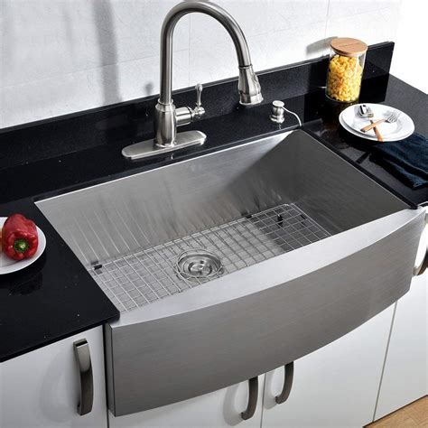 Vccucine Farmhouse Sink Inch Stainless Steel Farmhouse Kitchen Sink