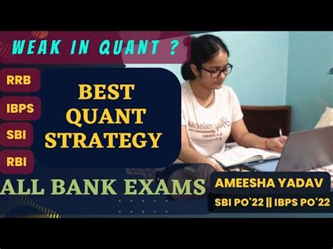 Easiest Quant Strategy By Sbi Po Ameesha Yadav Complete Resources