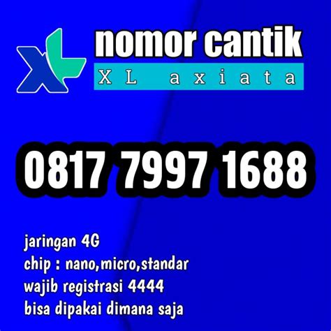 Nomor Cantik Xl Murah Dan Rapi Lazada Indonesia