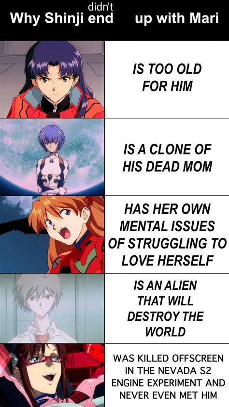 That Popular Mari Meme But In The Original Series R Evangelionmemes