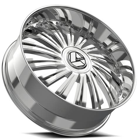 22 Azara Wheels AZX 102 Chrome Rims AZA050 3