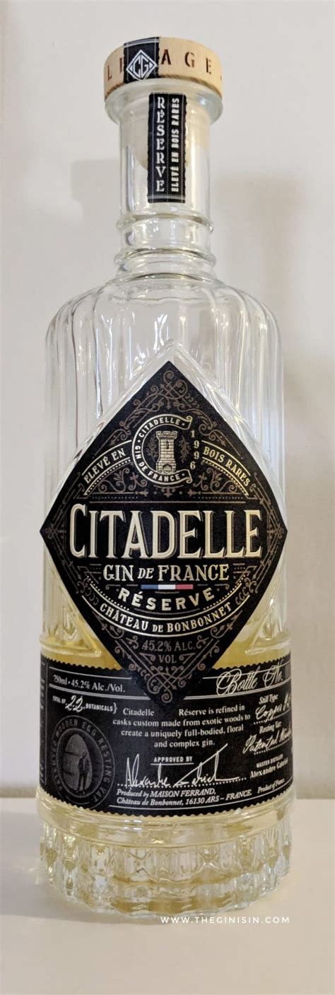 Citadelle Réserve Gin Review Tasting Notes And Serves