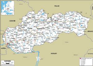 Maps Of Slovakia Worldometer