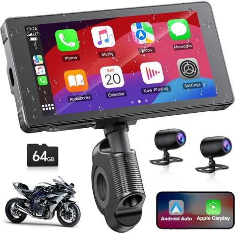 Carpuride W903 Portable Sans Fil Carplay Android Auto Avec Dash Cam