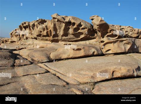 Rocce Vulcaniche Lisce Stratificate Di Bektau Ata Immagini E Fotografie