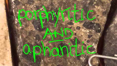 IgnRx-How to Observe and Name Porphyritic Igneous Rock - YouTube