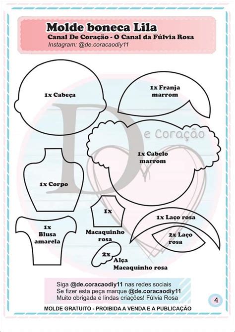 5 Molde de menina de Eva grátis para imprimir Ver e Fazer