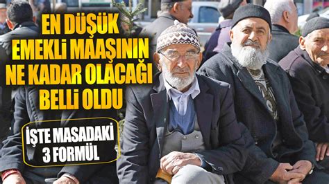 En düşük emekli maaşının ne kadar olacağı belli oldu İşte masadaki 3