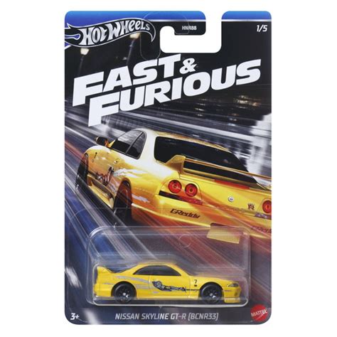 Машинка Mattel Hot Wheels Fast Furious HNR NISSAN SKYLINE GT R BCNR купить на OZON