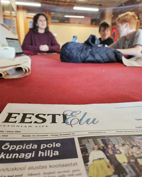 Hamilton Eesti Kool Students Study Journalism In Eesti Elus Latest