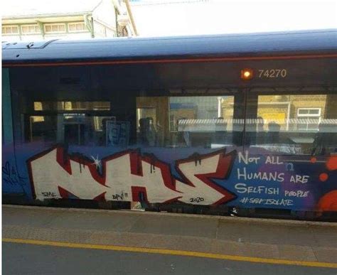 Coronavirus Kent Covid 19 Graffiti Appears On Southeastern Train