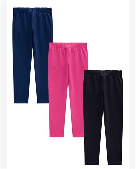 Riachuelo Kit Infantil Menina De Cal As Legging Em Cotton Brandili