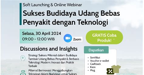 Eventmina Soft Launching Online Webinar Sukses Budidaya Udang