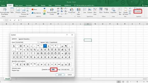 Excel Tips And Tricks Insert Degree Symbol In Excel