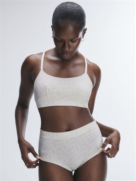 Cotton Essentials Scoop Neck Bralette In Nude Savage X Fenty