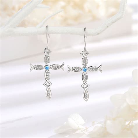 Boucles D Oreilles Croix Ichthus Bijoux Chr Tiens