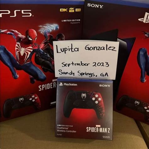 Sony Video Games Consoles Play Station 5 Spiderman Bundle Limited